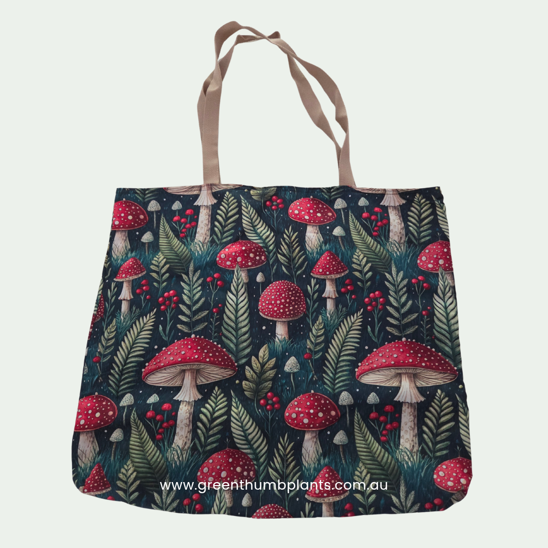 Handmade tote bag - Mushroom Feilds Forever