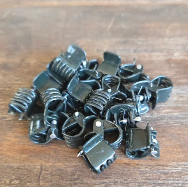 Orchid butterfly clips 10mm 100pack