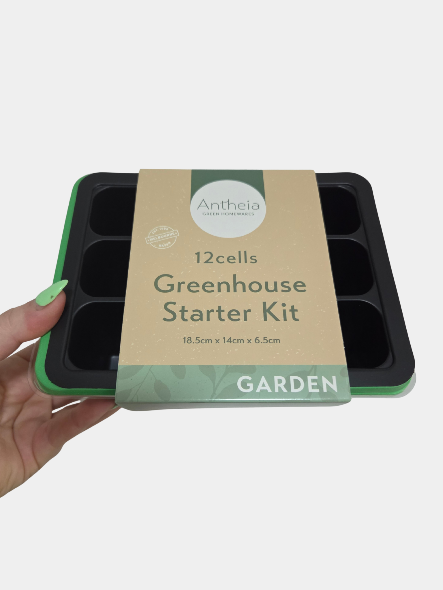 Mini greenhouse 12 cell with tray